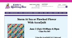 Desktop Screenshot of eddiesquiltingbee.com